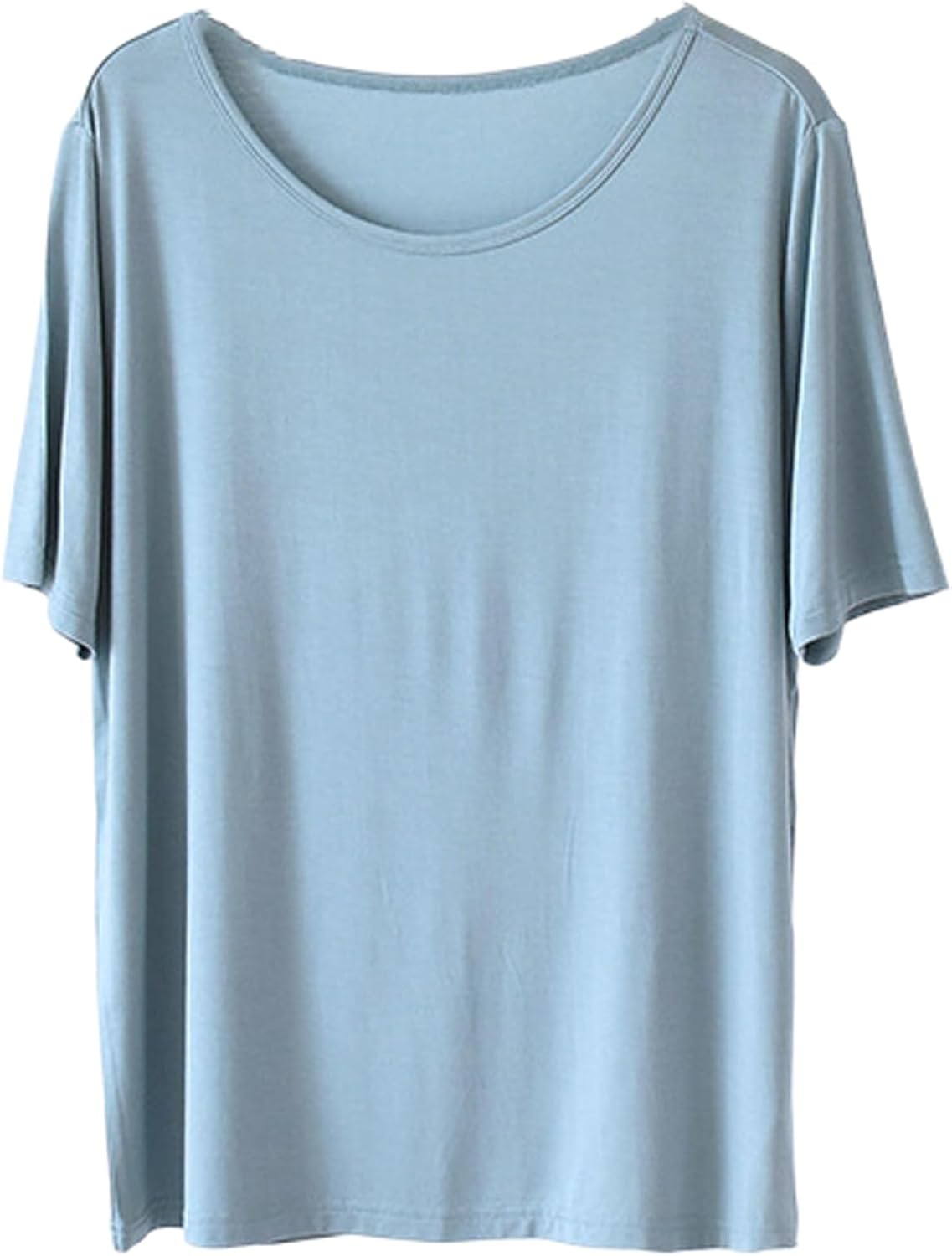 Modal Pajamas Women Pajama Tops - Sleep Shirts for Women, Pure Color Round Neck(5 Colors)