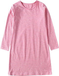 Girl's Stripes Nightgowns Cotton Sleep Shirts Sleepwear Princess Nightdress