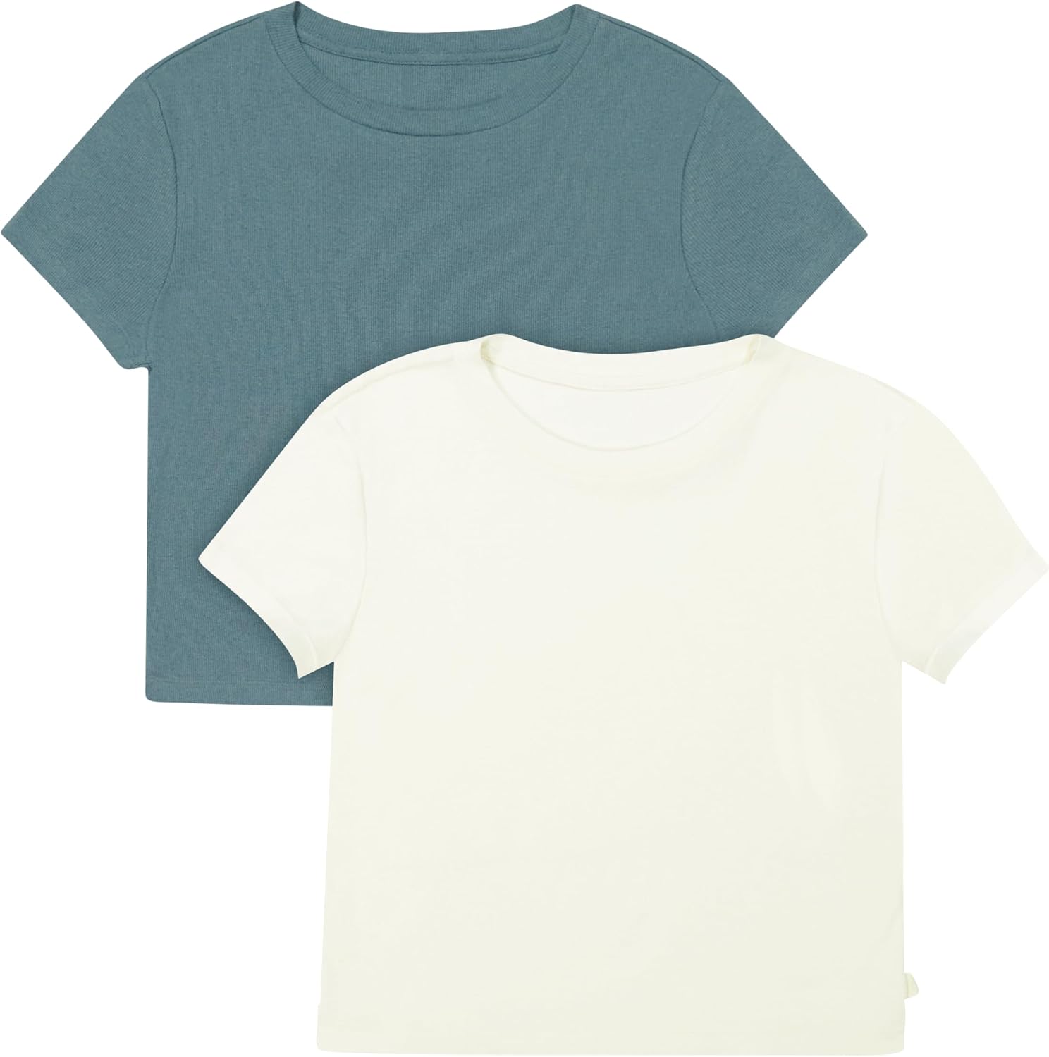 Women   Tee, 2-Pack, Comfywear Supersoft Rib T-Shirt, Loungewear Pack